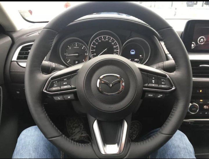 ეკო-კანის საჭის საფარი Mazda 6-ისთვის – ცვეთამედეგი